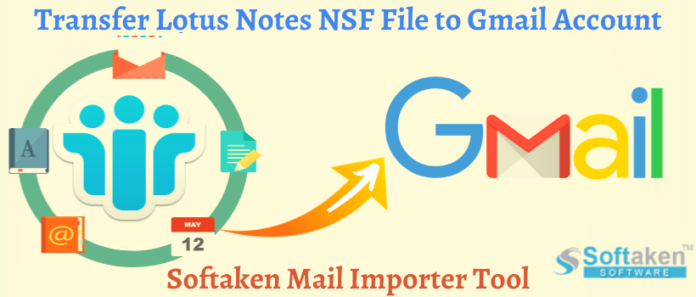 transfer Lotus Notes file to Gmail
