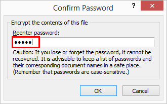 Protect Excel file 4