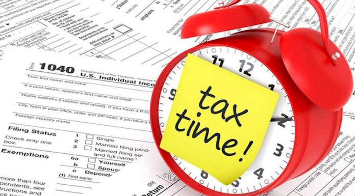 On the first day, you can submit taxes for the year