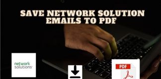 network solutions email to PDF