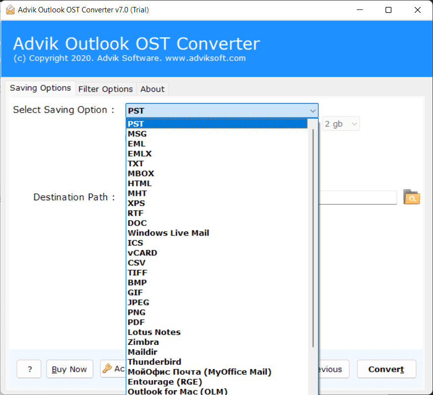 transfer OST to PST