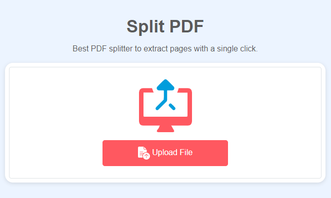 SplitPDF Homepage