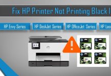 printer not printing black ink