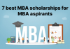 7 best MBA scholarships for MBA aspirants