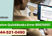 Fix QuickBooks Error 80070057