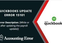 QuickBooks Update Error 15101
