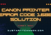 Canon Printer Error Code 1688 Solution