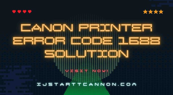 Canon Printer Error Code 1688 Solution