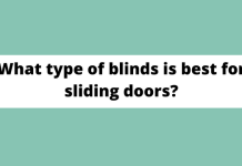 What type of blinds is best for sliding doors