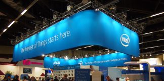 intel trade show booth