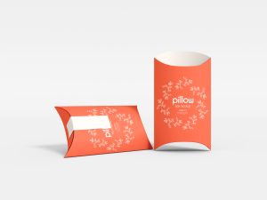 Custom pillow boxes with logo
