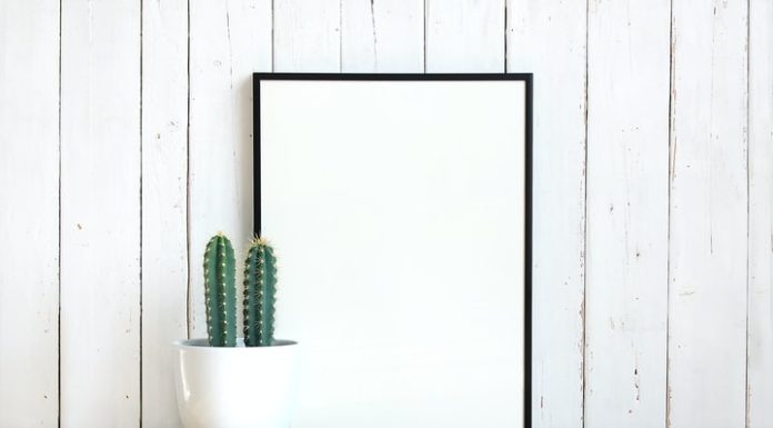 Black poster or picture frame