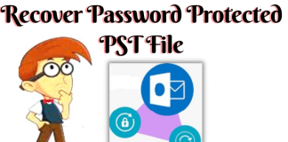 recover password protected pst file