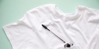 how to remove pen ink from clothes after drying