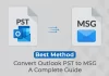 convert outlook pst to msg