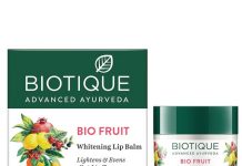 biotique bio fruit whitening lip balm
