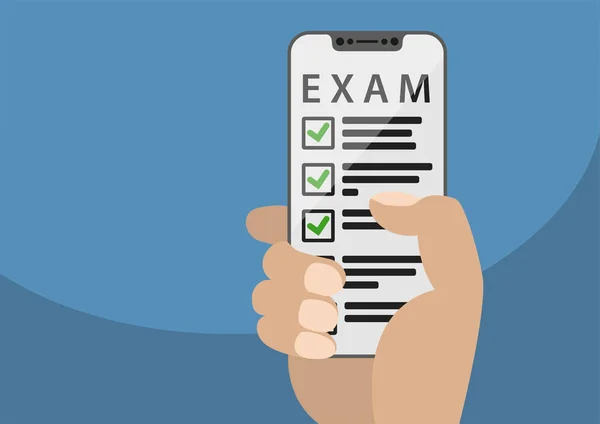 How to start an online exam over the internet and mobile