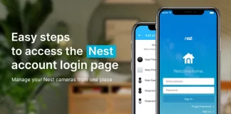 step for access nest camera login page