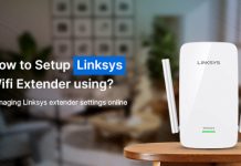 setup Linksy extender using extender.linksys.com