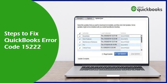 Fix QuickBooks Error 15222 - Featured Image