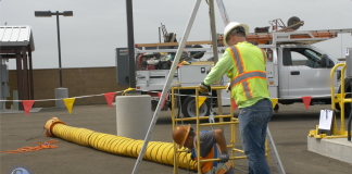Online confined space entry training